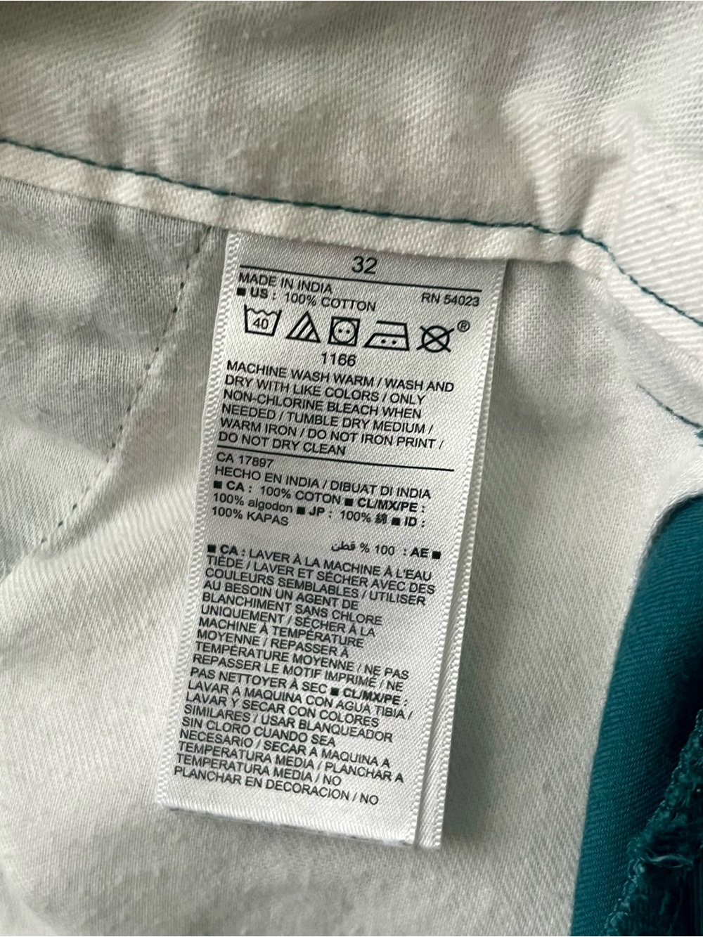 Old Navy Teal/Grey Flat-Front Chino Shorts set, like new - Picture 15 of 15